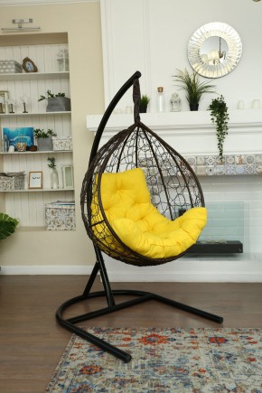 Подвесное кресло-кокон Бароло (коричневый/черный) в Ялуторовске - yalutorovsk.mebel24.online | фото 4