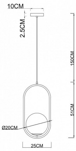 Подвесной светильник Arte Lamp Matisse A7746SP-1AB в Ялуторовске - yalutorovsk.mebel24.online | фото 3