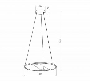 Подвесной светильник Eurosvet Occhio 40027/1 LED серый в Ялуторовске - yalutorovsk.mebel24.online | фото 5