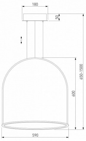 Подвесной светильник Eurosvet Over 90323/1 латунь в Ялуторовске - yalutorovsk.mebel24.online | фото 3