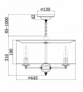 Подвесной светильник Maytoni Anna H007PL-04G в Ялуторовске - yalutorovsk.mebel24.online | фото 4