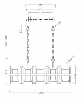 Подвесной светильник Maytoni Cerezo MOD201PL-08N в Ялуторовске - yalutorovsk.mebel24.online | фото 4