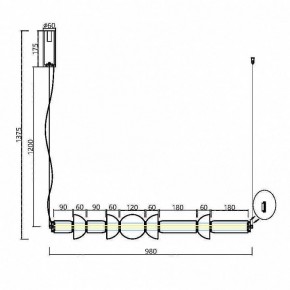 Подвесной светильник Maytoni Cosmo MOD210PL-L39BS3K в Ялуторовске - yalutorovsk.mebel24.online | фото 7