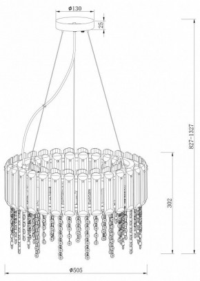 Подвесной светильник Maytoni Hail MOD097PL-06CH в Ялуторовске - yalutorovsk.mebel24.online | фото 4