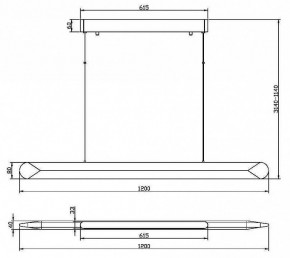 Подвесной светильник Maytoni Motion MOD276PL-L40B3K в Ялуторовске - yalutorovsk.mebel24.online | фото 3