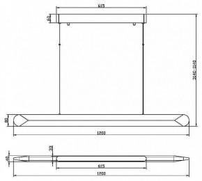 Подвесной светильник Maytoni Motion MOD276PL-L40W3K в Ялуторовске - yalutorovsk.mebel24.online | фото 4