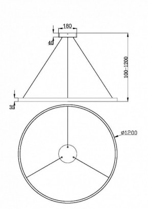 Подвесной светильник Maytoni Rim MOD058PL-L65BK в Ялуторовске - yalutorovsk.mebel24.online | фото 5