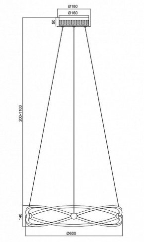 Подвесной светильник Maytoni Weave MOD062PL-L45CH3K в Ялуторовске - yalutorovsk.mebel24.online | фото 5