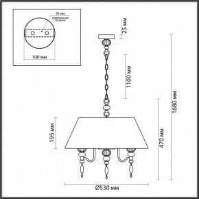 Подвесной светильник Odeon Light Sochi 4896/5A в Ялуторовске - yalutorovsk.mebel24.online | фото 6