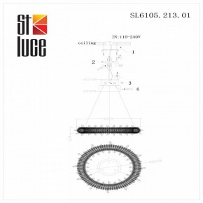 Подвесной светильник ST-Luce Lucchero SL6105.213.01 в Ялуторовске - yalutorovsk.mebel24.online | фото 6