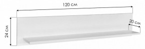 Полка навесная Бэль 10.107 в Ялуторовске - yalutorovsk.mebel24.online | фото 5