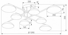 Потолочная люстра Eurosvet Ripple 50389 LED латунь в Ялуторовске - yalutorovsk.mebel24.online | фото 5