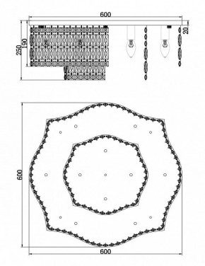 Потолочная люстра Maytoni Dune DIA005CL-10CH в Ялуторовске - yalutorovsk.mebel24.online | фото 2