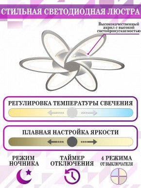 Потолочная люстра Natali Kovaltseva Smart home LED LAMPS 81217 в Ялуторовске - yalutorovsk.mebel24.online | фото 5