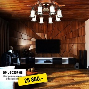 Потолочная люстра Omnilux Ferro OML-50307-08 в Ялуторовске - yalutorovsk.mebel24.online | фото 2