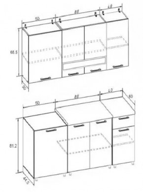 РИО-2 ЛДСП Кухонный гарнитур 1,7 м в Ялуторовске - yalutorovsk.mebel24.online | фото 7