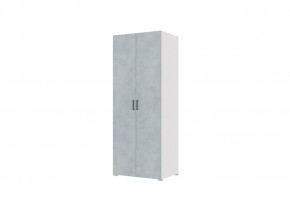 Шкаф 2-х створчатый VICTOR (Белый/Бетон) в Ялуторовске - yalutorovsk.mebel24.online | фото