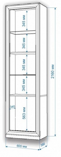 Шкаф для белья Нобиле ВтВ-ФГД-ФГК в Ялуторовске - yalutorovsk.mebel24.online | фото 3