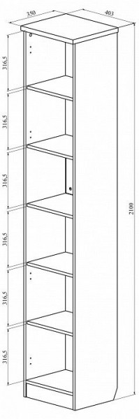 Шкаф для белья Виктория ВИ-07 в Ялуторовске - yalutorovsk.mebel24.online | фото 3