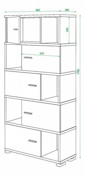 Шкаф комбинированный Домино СБ-30/5 в Ялуторовске - yalutorovsk.mebel24.online | фото 3