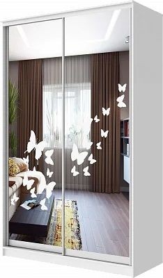 Шкаф-купе ХИТ 24-14-66 БАБОЧКИ в Ялуторовске - yalutorovsk.mebel24.online | фото