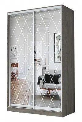 Шкаф-купе ХИТ 24-17-66 РОМБ БОЛЬШОЙ в Ялуторовске - yalutorovsk.mebel24.online | фото