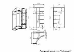 Шкаф-купе Мебелеф-8 в Ялуторовске - yalutorovsk.mebel24.online | фото 7