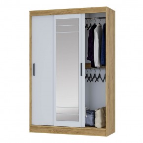 Шкаф-купе Тео ШКК-02 (крафт/белый) в Ялуторовске - yalutorovsk.mebel24.online | фото 3