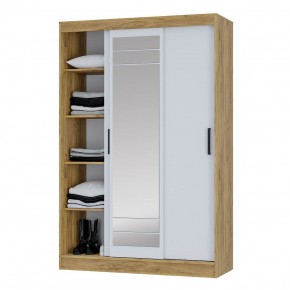 Шкаф-купе Тео ШКК-02 (крафт/белый) в Ялуторовске - yalutorovsk.mebel24.online | фото 4