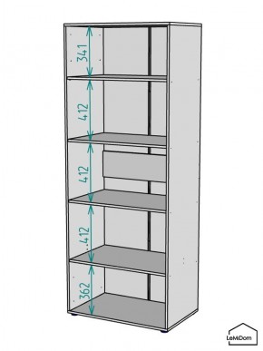 Шкаф Linnea MHR-2-2 2050х800х510 (Белый-М 11.1.2) в Ялуторовске - yalutorovsk.mebel24.online | фото 3