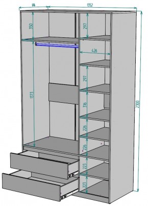 Шкаф Мальта H217 в Ялуторовске - yalutorovsk.mebel24.online | фото 2