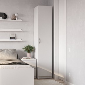 Шкаф ПЕГАС однодверный, цвет белый в Ялуторовске - yalutorovsk.mebel24.online | фото 4