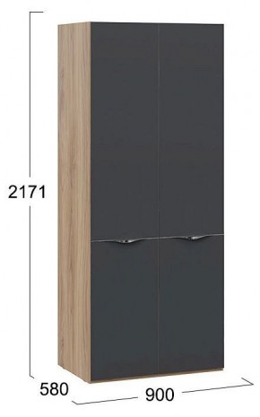 Шкаф платяной Глосс СМ-319.07.211 в Ялуторовске - yalutorovsk.mebel24.online | фото 4