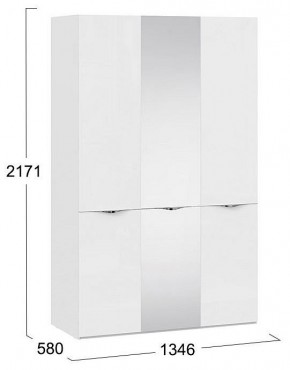 Шкаф платяной Глосс СМ-319.07.432 в Ялуторовске - yalutorovsk.mebel24.online | фото 4