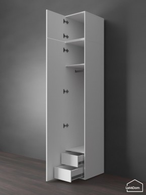 Шкаф с антресолью Linnea MHR-1POA-3 2450х400х510 (Белый-М 11.1.2) в Ялуторовске - yalutorovsk.mebel24.online | фото 6