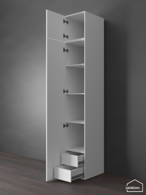 Шкаф с антресолью Linnea MHR-1POA-4 2450х400х510 (Белый-М 11.1.2) в Ялуторовске - yalutorovsk.mebel24.online | фото 5
