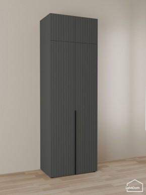 Шкаф с антресолью Linnea MHR-2A-1 2450х800х510 (Графит-М 11.1.25) в Ялуторовске - yalutorovsk.mebel24.online | фото