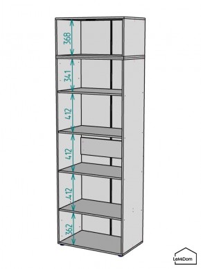 Шкаф с антресолью Linnea MHR-2A-2 2450х800х510 (Белый-М 11.1.1) в Ялуторовске - yalutorovsk.mebel24.online | фото 3