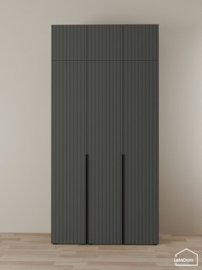 Шкаф с антресолью Linnea MHR-3A-2 2450х1200х510 (Графит-М 11.1.25) в Ялуторовске - yalutorovsk.mebel24.online | фото