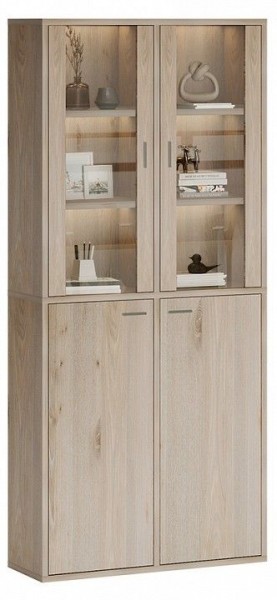 Шкаф-витрина Домино СУ(ш2в2)+2ФС+2ФГ в Ялуторовске - yalutorovsk.mebel24.online | фото 2