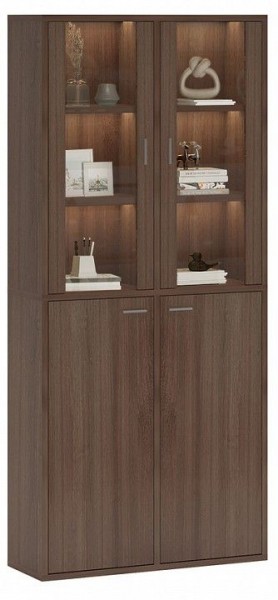 Шкаф-витрина Домино СУ(ш2в2)+2ФС+2ФГ в Ялуторовске - yalutorovsk.mebel24.online | фото 2