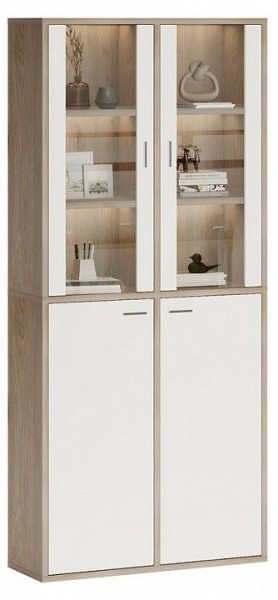 Шкаф-витрина Домино СУ(ш2в2)+2ФС+2ФГ в Ялуторовске - yalutorovsk.mebel24.online | фото 2