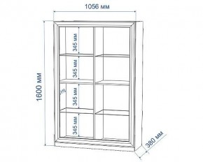 Шкаф-витрина Нобиле ШВтН ФСД-ФСД в Ялуторовске - yalutorovsk.mebel24.online | фото 2