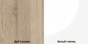СОФИ Гостиная (модульная) дуб сонома/белый глянец в Ялуторовске - yalutorovsk.mebel24.online | фото 4