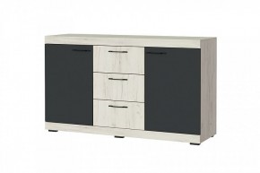 СОНАТА КС-1500 Комод (дуб крафт белый/антрацит) в Ялуторовске - yalutorovsk.mebel24.online | фото
