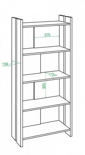 Стеллаж Домино Лайт СТЛ-ОВ в Ялуторовске - yalutorovsk.mebel24.online | фото 2