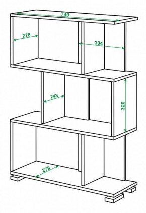 Стеллаж Домино нельсон СЛ-5-3 в Ялуторовске - yalutorovsk.mebel24.online | фото 2