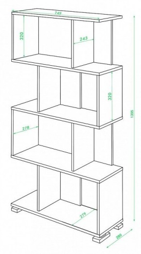 Стеллаж Домино нельсон СЛ-5-4 в Ялуторовске - yalutorovsk.mebel24.online | фото 2