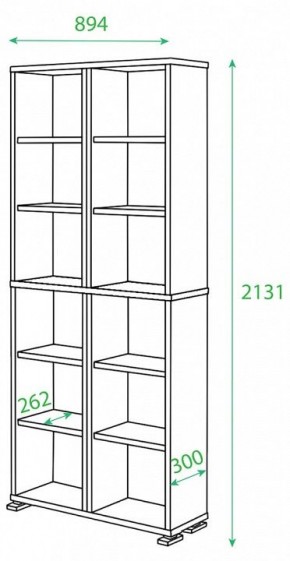 Стеллаж Домино ПУ-30-1 в Ялуторовске - yalutorovsk.mebel24.online | фото 2