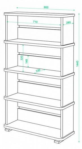 Стеллаж Домино СБ-25/4 в Ялуторовске - yalutorovsk.mebel24.online | фото 3